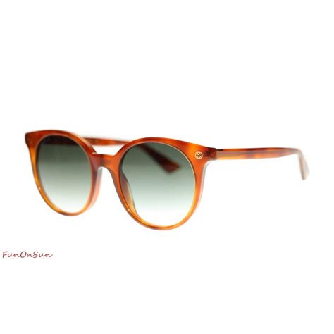 gucci gg0091s round sunglasses havana|gucci havana sunglasses women.